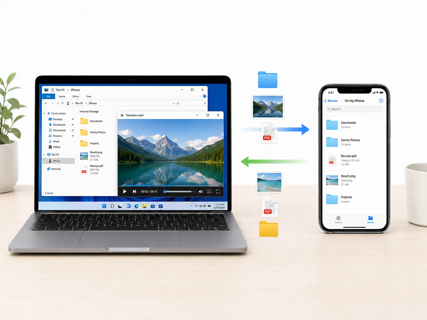 Windows 电脑投屏到安卓和 iOS 手机