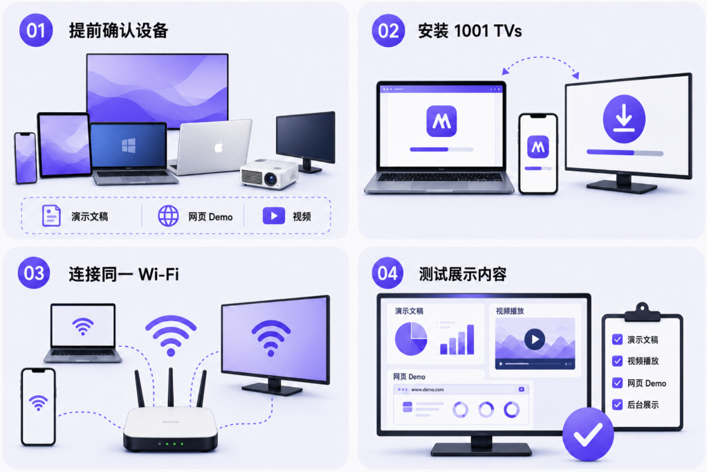 展会前如何快速配置雨燕投屏